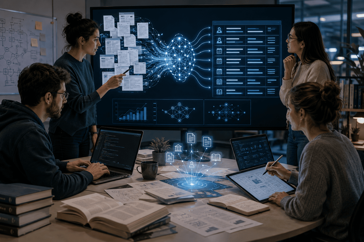 Automated Bibliographic Database Structuring for Research Teams